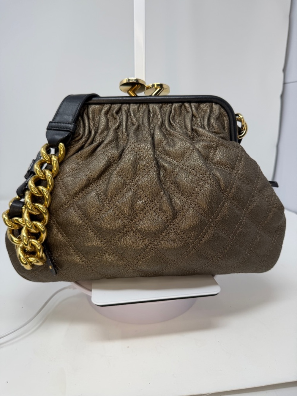 Marc Jacobs Vintage 2010 Archive Metallic Bronze Little Stam Bag - Picture 3 of 17